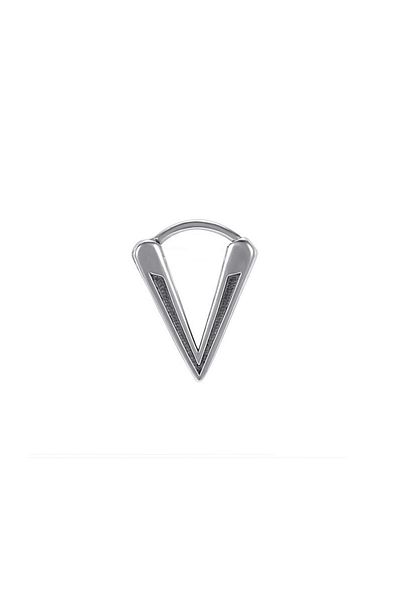 northstarshop Mini Triangle Spike Small High Polishing 316l Steel Men's Earrings