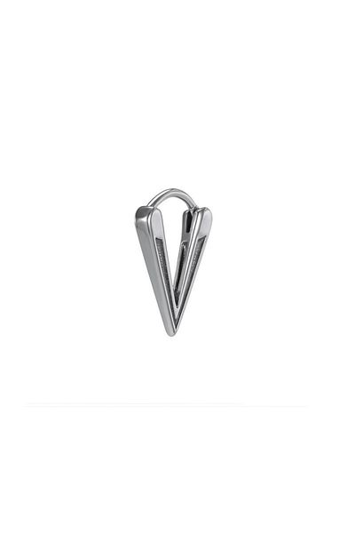 northstarshop Mini Triangle Spike Small High Polishing 316l Steel Men's Earrings