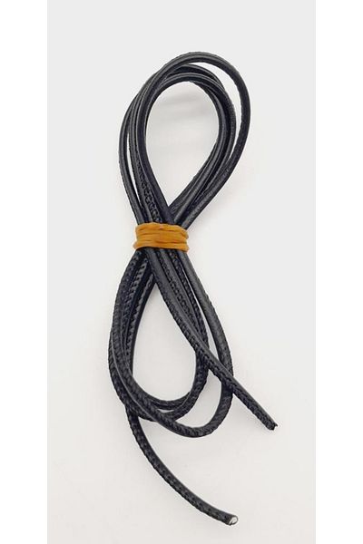 angel çanta aksesuar 3 mm Black Color Faux Leather Rope 1 Meter