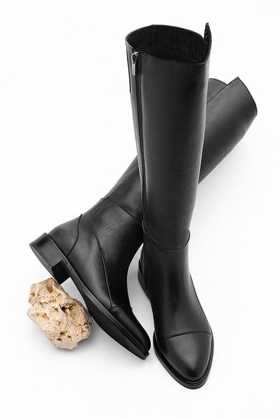 Marjin Stiefel - Schwarz - Flacher Absatz
