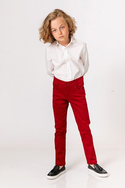 incity Boy's Burgundy Trousers
