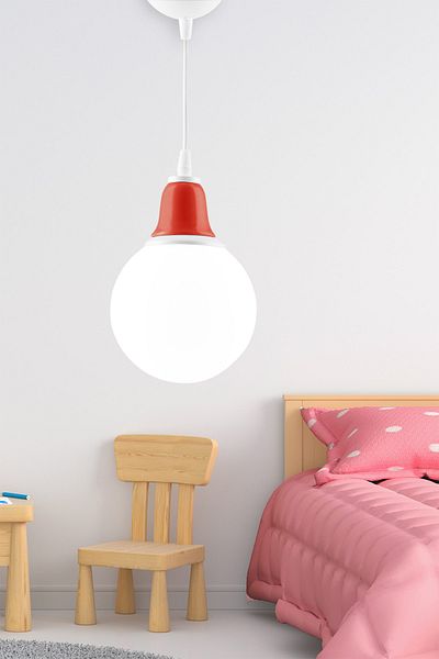 DEDE Single Colores Pendant Lamp Chandelier Red Ceramic Decorative Lighting