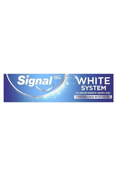 Signal معجون أسنان نظام أبيض أكثر بياضًا في أسبوعين 75 مل × 2
