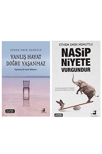 Olimpos Yayınları Yanlış Hayat Doğru Yaşanmaz Ve Nasip Niyete Vurgundur 2 Kit...