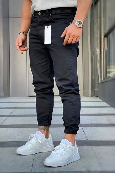 Oliggopol Ανδρικό τζιν Boyfriend Jogger με ελαστικό πόδι χωρίς Lycra
