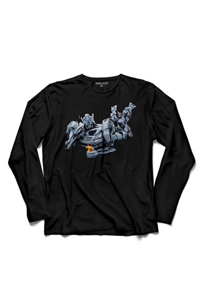 Kendim Seçtim Transformers Optimus Prime Logo Decepticon majica dugih rukava