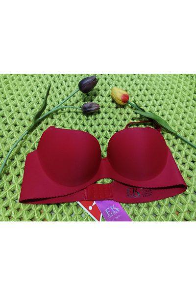 F.K Fk Laser Cut Bra Underwire Supported Bra Red 187