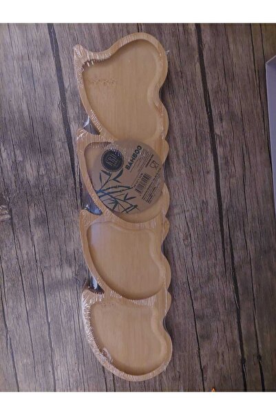 Bamboo Heart 4 Compartment Snack Bowl