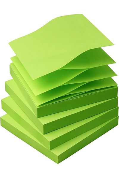 Janissary Square Postit Adhesive Paper 80 Sheets 4 Pieces Green Color