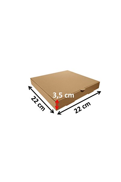EFEPA Baskısız Karton Kutu 22x22x3,5 Cm 100'lü