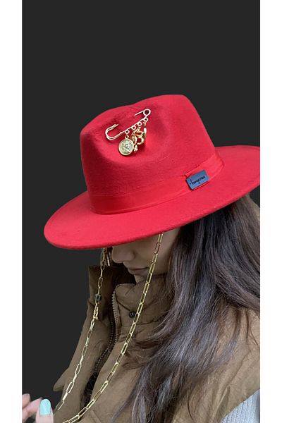 laviyonsa Cowboy Felt Hat Pin Accessory New Year's Special Collection