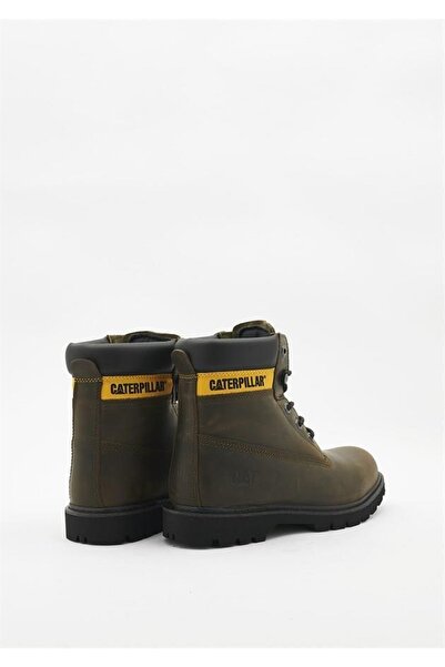 Caterpillar Golden Dark Olive Deri Erkek Bot