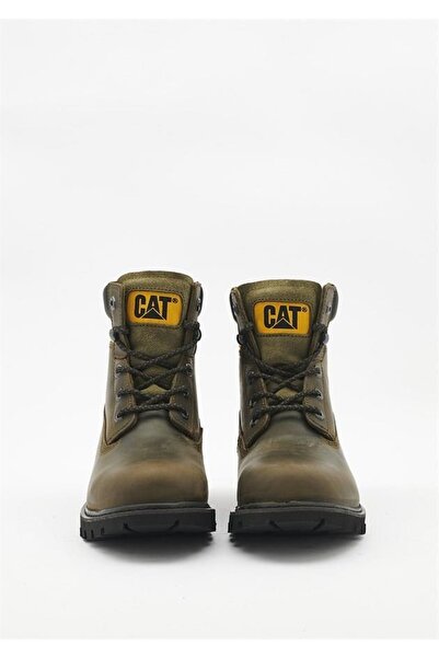 Caterpillar Golden Dark Olive Deri Erkek Bot