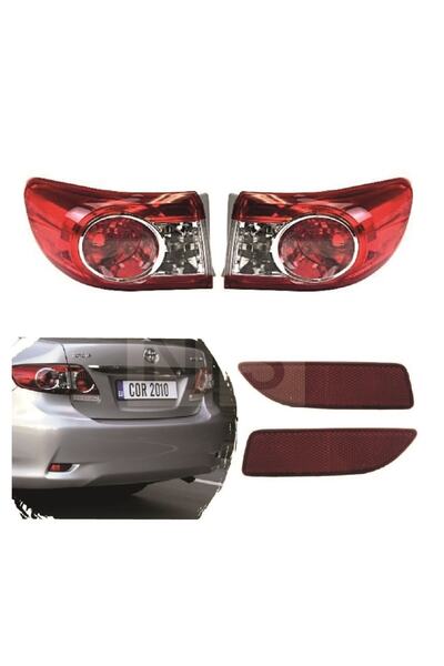 NS Nilser Auto Parts Toyota Corolla Arka Sağ Sol Stop Reflektör Takım 2010-2012