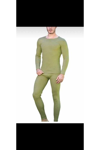 FATELLA Men's Long Sleeve Bottom Top Thermal Underwear Set