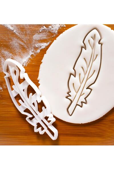 Hobist قالب كوكي ريش الطيور وقالب لب السكر