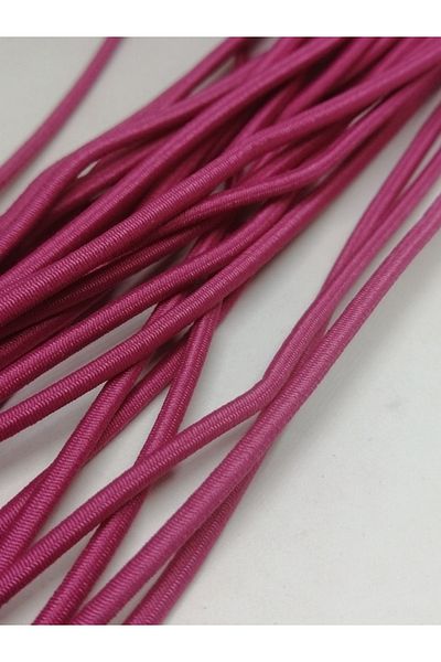 Firebird Takı Aksesuar Ve Kamp Malzemeleri Λαστιχένια κλωστή 3 mm Φούξια Χρώμα 10 μέτρα
