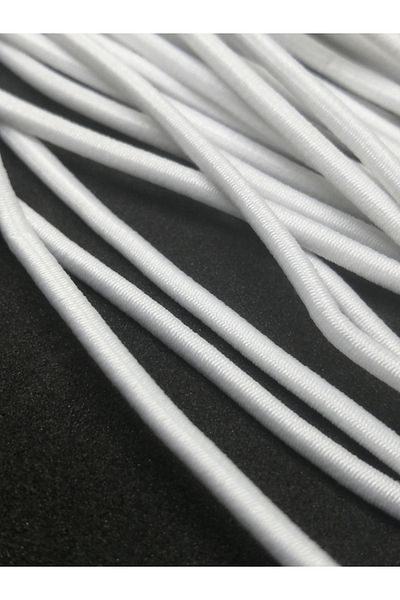 Firebird Takı Aksesuar Ve Kamp Malzemeleri 3 Mm Rubber Thread White Color 10 Meters
