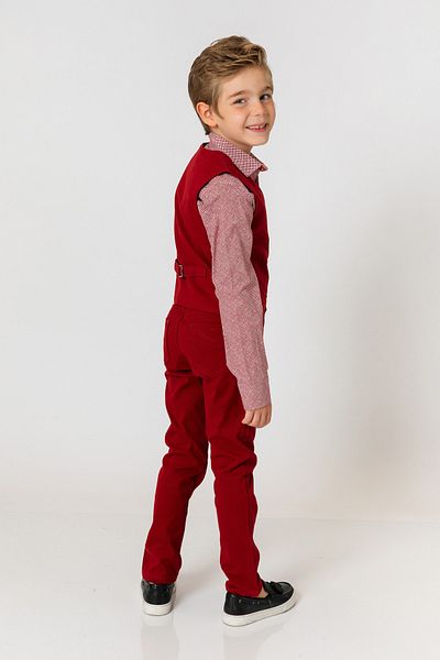 incity Boy's Burgundy Vest