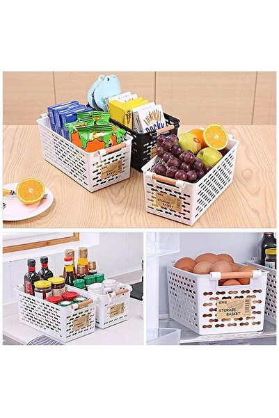 Trouvaille 4 Pieces Refrigerator Organizer Vegetable Fruit Basket Kitchen Bathroom Under Counter Organizer