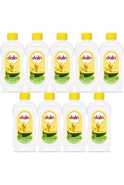 Dalin زيت الأطفال 300 مل - نكهة الأفوكادو للرطوبة والحماية (مجموعة من 9)