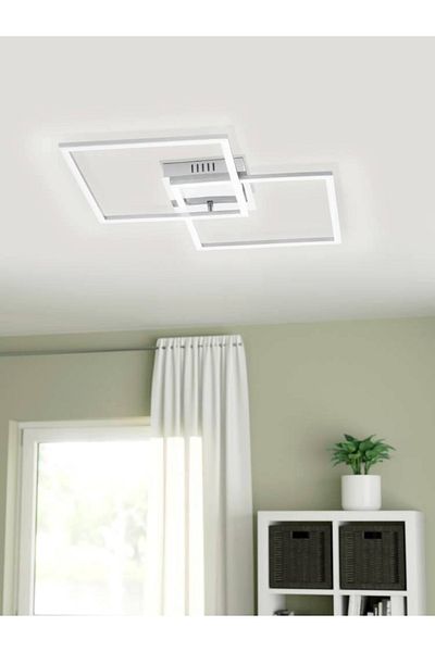 Eglo 75538 Palmaves 1 - Brushed Matte Nickel Aluminum Indoor, Steel Wall)