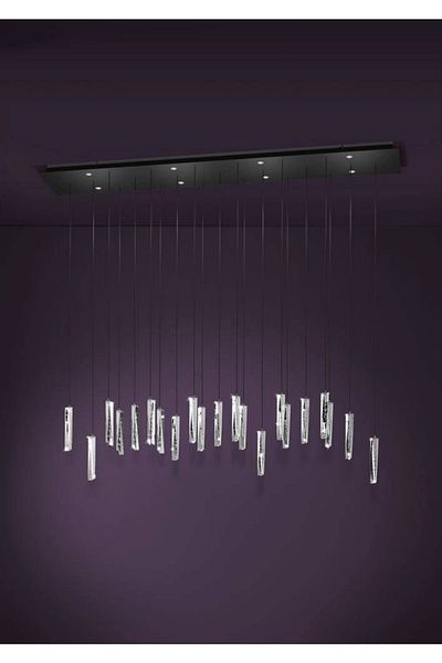 Eglo 390211 "Sardenara" 110 cm High Steel Black Pendant Lamp Chandelier