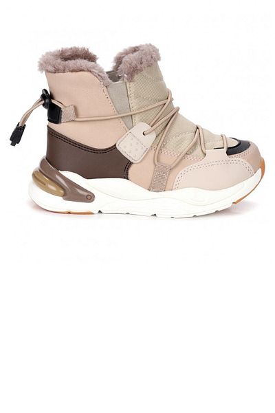 Vicco Pablo Furry Girl's Beige Brown Boots V368