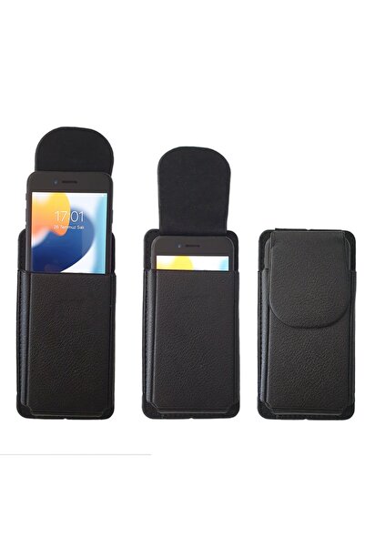 VİZYON Iphone 8 Kemere Takılan Telefon Kılıfı Bel Kemer Kılıfları Kapaklı Mıknatıslı