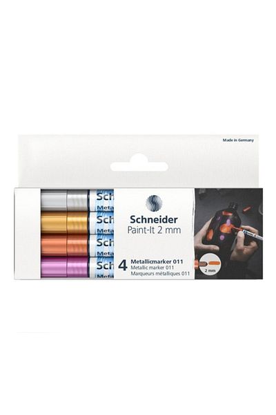 SCHNEIDER Paint-it Metallic Marker 2 Mm Set of 4 Ml01111501