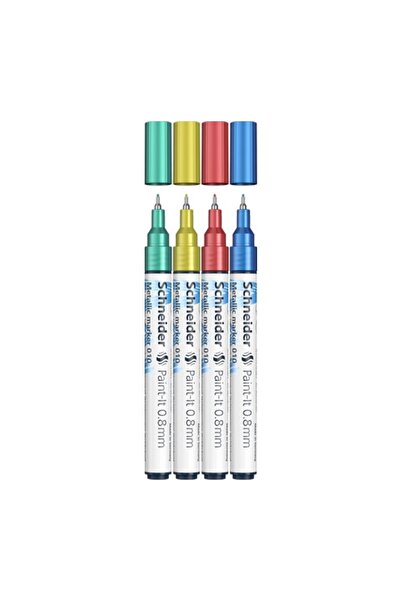 SCHNEIDER Marker metalic Paint-it 010, 0,8 mm, set de 4 lü, ml01011502