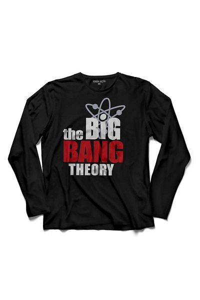 Kendim Seçtim تي شيرت بأكمام كبيرة من The Big Bang Theory شيلدون تشوبر بيغ بانغ