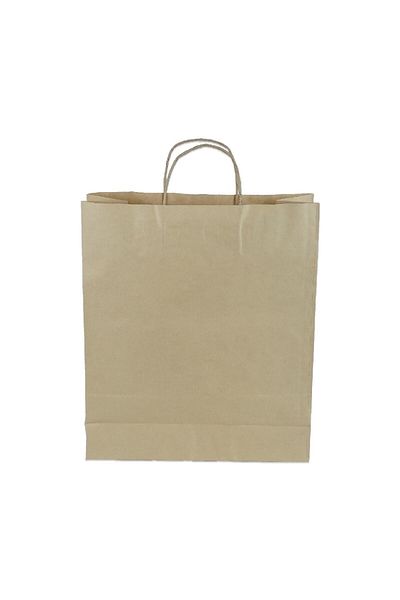14Süs Крафт хартиена торбичка с въртяща се дръжка 32x40x12 см 10 броя