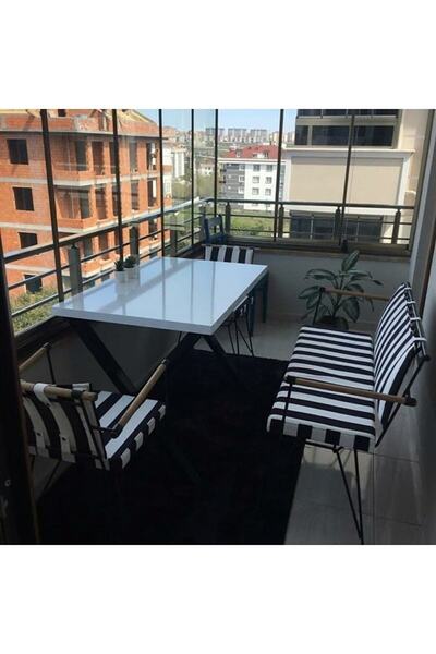 bayarsan Bahçe Balkon Kafe Masa Penyez Takımı