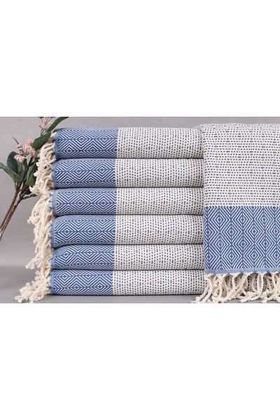 Kayra Export بيشتيمال ساكس أزرق حجم صغير بيسكير 45x90 سم بيسكير صغير
