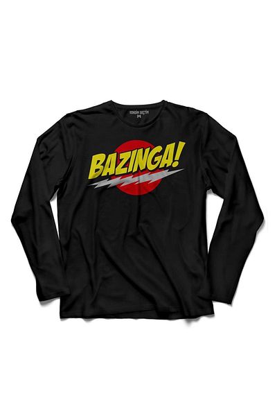 Kendim Seçtim تي شيرت Bazinga Joke The Big Bang Theory شيلدون كوبر بكمين