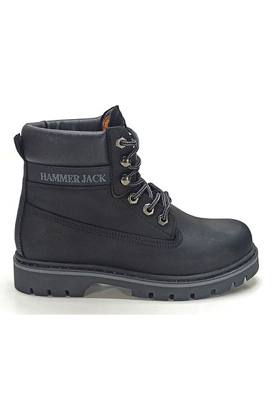Hammer Jack 102 16600 G Γνήσιες Δερμάτινες Μπότες Unisex Μαύρες