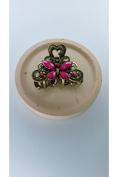 Women's Metal Latch Buckle Vintage Butterfly Medium Hairpin
