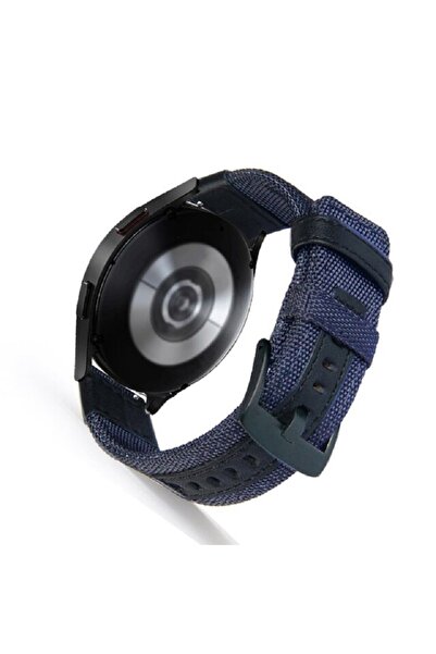 GREGOSS Galaxy Watch 3-4 , Huaweı Gt 2/3/4/- Kumaş Deri Spor Bandı 46 22 Mm Uyumlu Kordon Band
