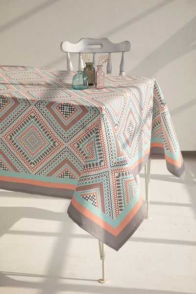 AYSHOME Покривка за трапезна маса Ays Home Mint Etnic Pattern