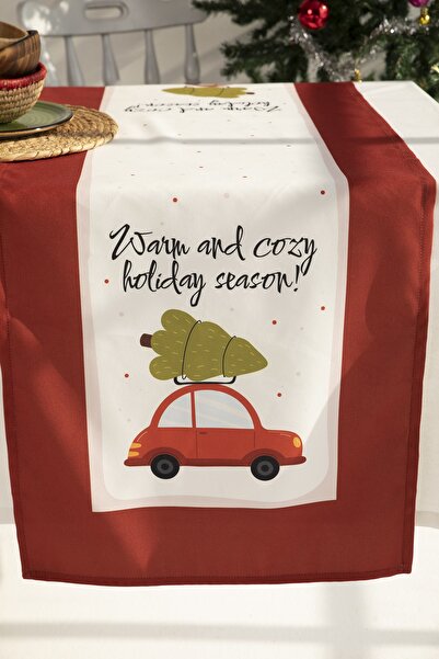 AYSHOME Ays Home Gingham New Year's Car Runner