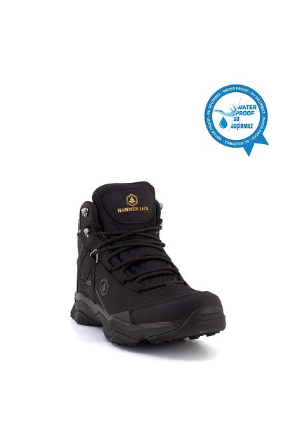 Hammer Jack 101 21752-m Waldo 22k Ανδρικές Δερμάτινες Μπότες Μαύρες