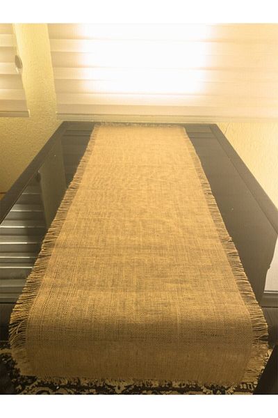 EAE SANAT عداء من قش الجوت ذو هامش 45x150
