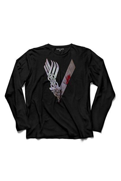 Kendim Seçtim Vikinzi Vikinzi Logo Ragnar Lothbrok Majica dugih rukava