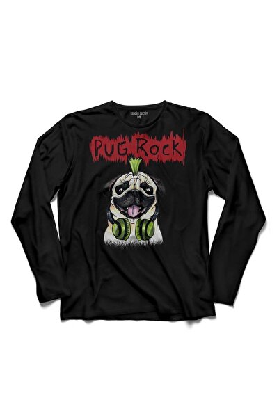 Kendim Seçtim Majica dugih rukava sa psima iz muzike dead metal - Pug Rock Pugs