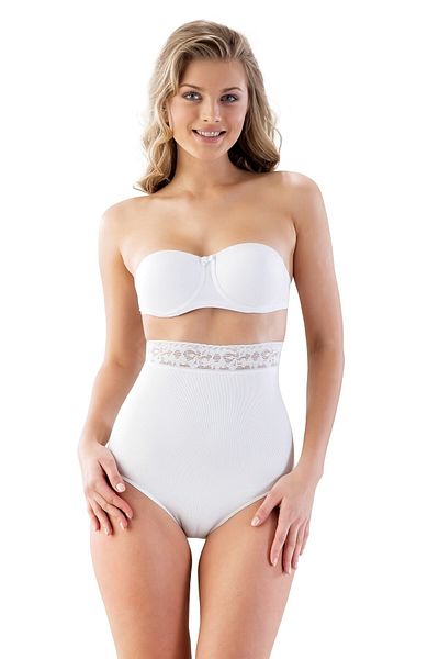Emay Corset alb cu dantelă fără sudură pentru femei