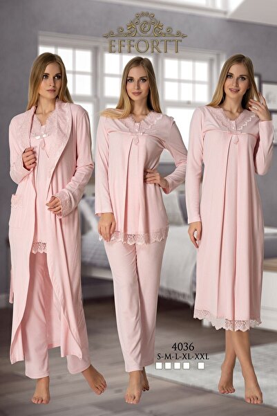 Effort Pijama مجموعة من 4 قطع للحوامل من إيفورت 4036