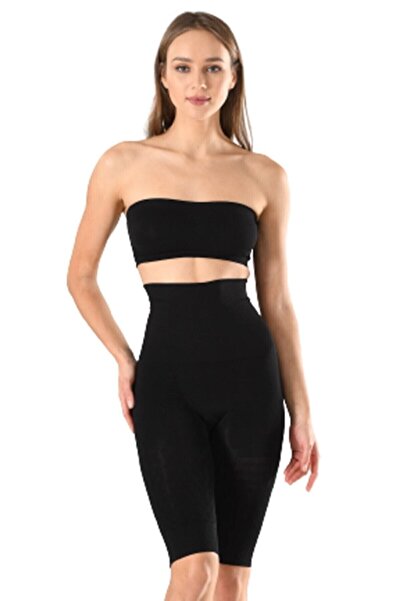 Emay Жіночий чорний двошаровий боксерський корсет з довгими штанинами 2015