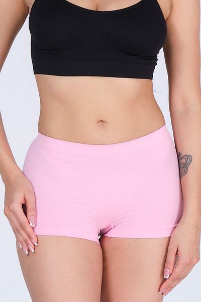 Emay Women's Pink Shapewear Seamless Boxer Corset New Season