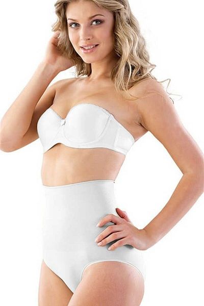 Emay White Maternity Seamless Double Slip Maternity Corset with Massage Features